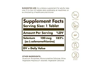 Solgar Yeast-Free Selenium ,100 mcg ,100 Tabs