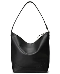 Lauren Ralph Smooth Leather Tasha Bucket Bag