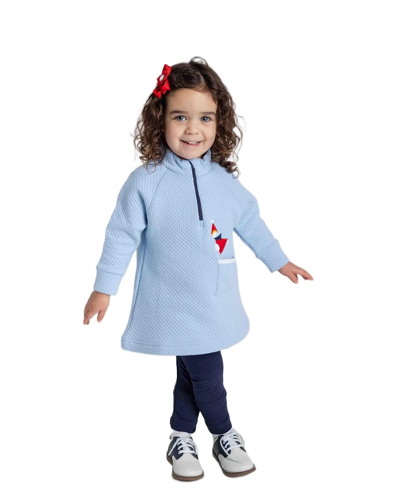 Florence Eiseman Baby Girls Jacquard Knit Dress With Ice Skater