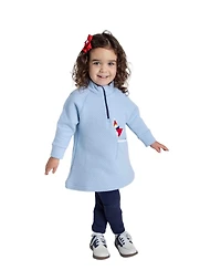 Florence Eiseman Baby Girls Jacquard Knit Dress With Ice Skater