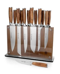 Schmidt Brothers Cutlery Zebra Wood 15-Pc. Knife Block Set