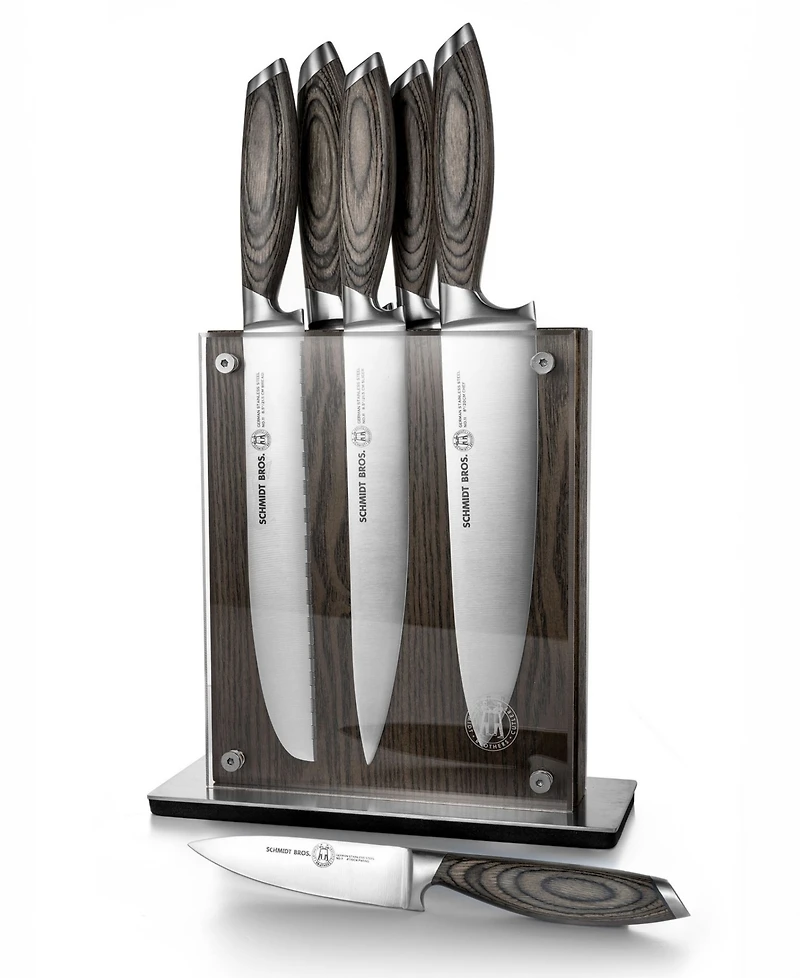 Schmidt Brothers Bonded Ash 7-Pc. Knife Block Set