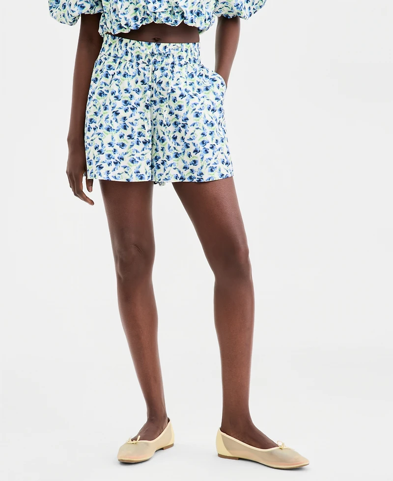 On 34th Women's Ditsy Floral Pull-On Shorts, Macy's Exclusive