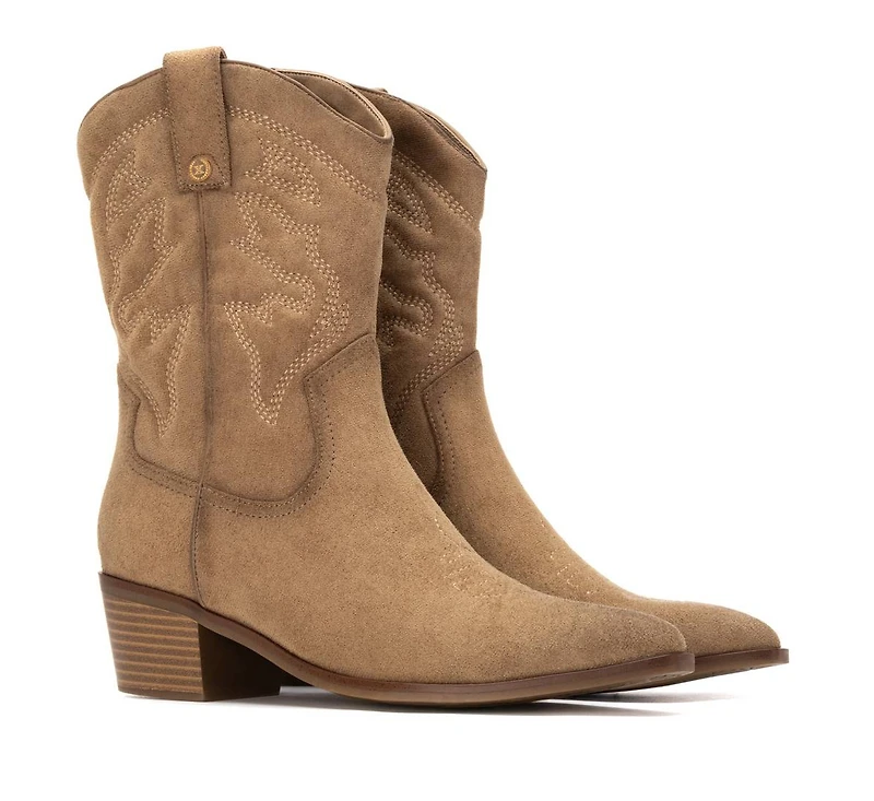 Xti Women's Suede Italian Western Booties