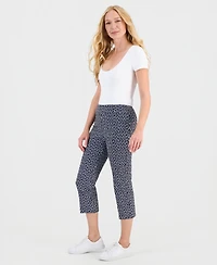 Jm Collection Women's Printed Pull-On Capri Pants, Macy's Exclusive