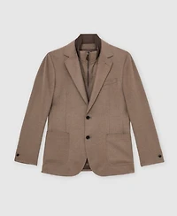 Reiss Men's Single-Breasted with Gilet Insert Tailored-Fit Blazer