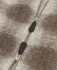 Reiss Men's Brushed Check Zip-Through Wool Overshirt