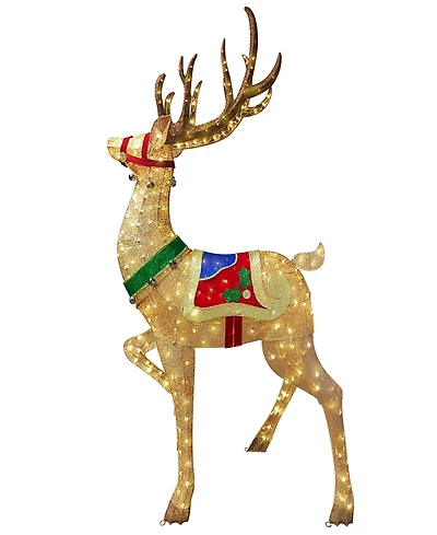 Puleo International 8' Outdoor Christmas Reindeer Christmas Holiday Decor