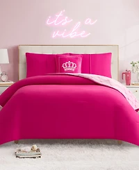 Juicy Couture Plush Reversible Trellis Link 4-Pc. Comforter Set, Full/Queen