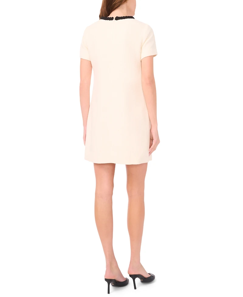 CeCe Women's Short-Sleeve Tweed Dress