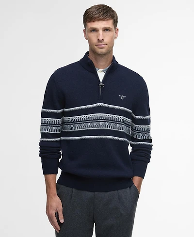 Barbour Men's Kepwick Half-Zip Long-Sleeve Jumper Sweater