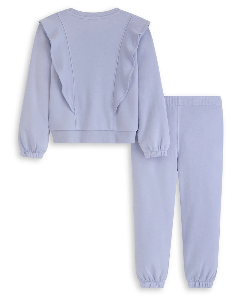 Scotch & Soda Girls 4-6X 2-Piece Fleece Sweatshirt and Joggers Set