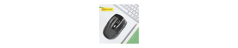risokeys Wireless Mouse with Usb Mini Receiver, 2.4G Ergonomic Optical Mouse, 250Hz 1600DPI Computer Mouse for Laptop Pc Computer Notebook