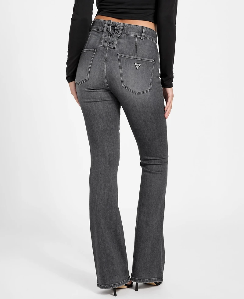 Guess Women's High-Rise Flare Corset Jeans