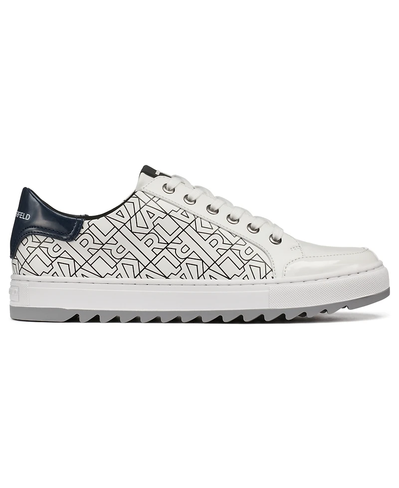 Karl Lagerfeld Paris Men's Leather Detailing Sneakers
