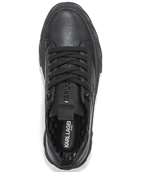Karl Lagerfeld Paris Men's Round Toe Low-Profile Sneakers