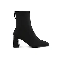 Dimri Square Toe Microfiber Ankle Boots Women