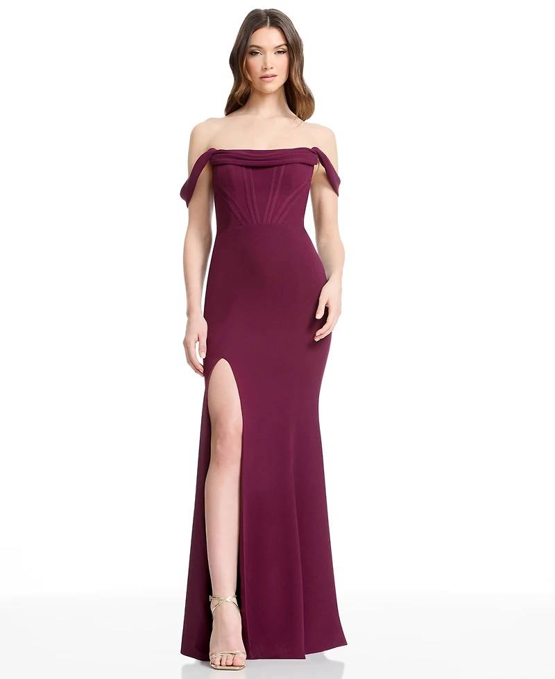 Dress the Population Women's Melania Corset Gown