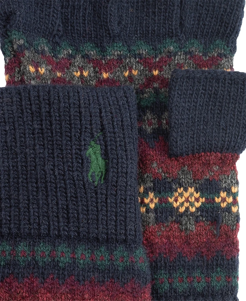Polo Ralph Lauren Men's Fair isle Fingerless Gloves
