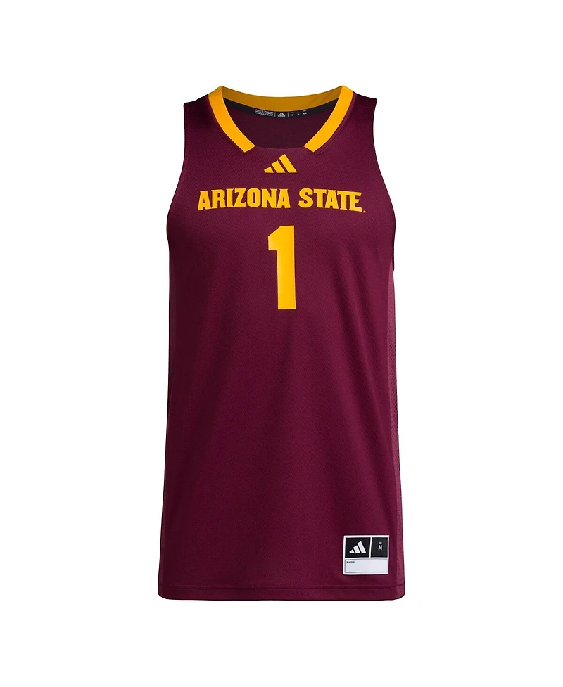 Adidas Men's 1 Maroon Arizona State Sun Devils Replica Swingman Jersey