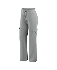 Wear by Erin Andrews Women's 2-Piece Gray Indianapolis Colts Waffle-Knit Long-Sleeve Hoodie and Lounge Pant Set