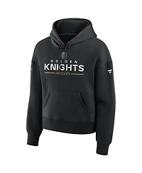 Fanatics Women's Black Vegas Golden Knights Authentic Pro Primary Pullover Hoodie