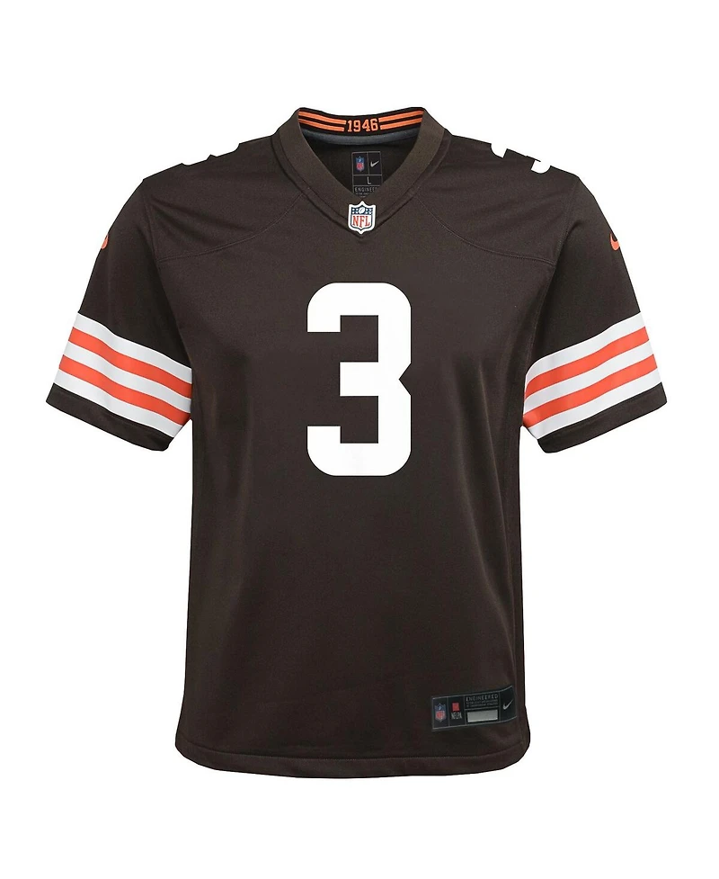 Nike Big Boys and Girls Jerry Jeudy Brown Cleveland Browns Team Game Jersey