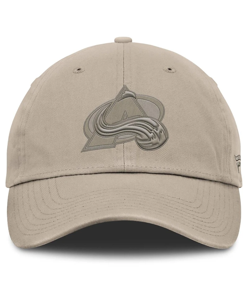 Fanatics Men's Tan Colorado Avalanche Authentic Pro Road Adjustable Hat