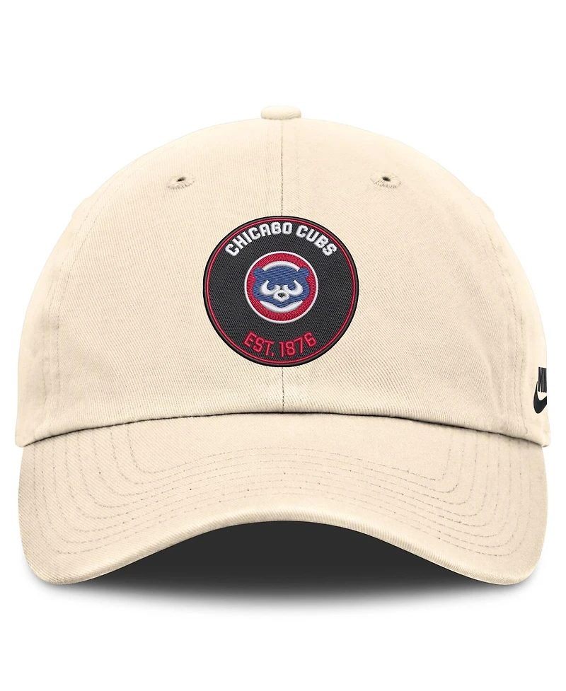 Nike Men's Natural Chicago Cubs Cooperstown Collection Club Adjustable Hat