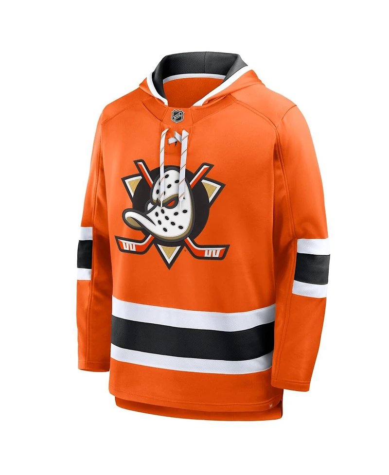 Fanatics Men's Orange Anaheim Ducks Prime Time Fleece Hoodie