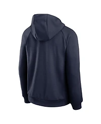 Nike Men's Navy Auburn Tigers 2025 Courtside Basketball Practice Raglan Dri-fit Hoodie