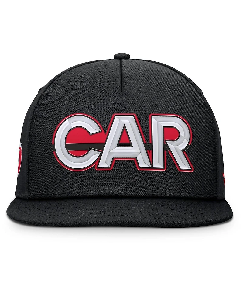 Fanatics Men's Black Carolina Hurricanes Authentic Pro Rink Team Code Snapback Hat