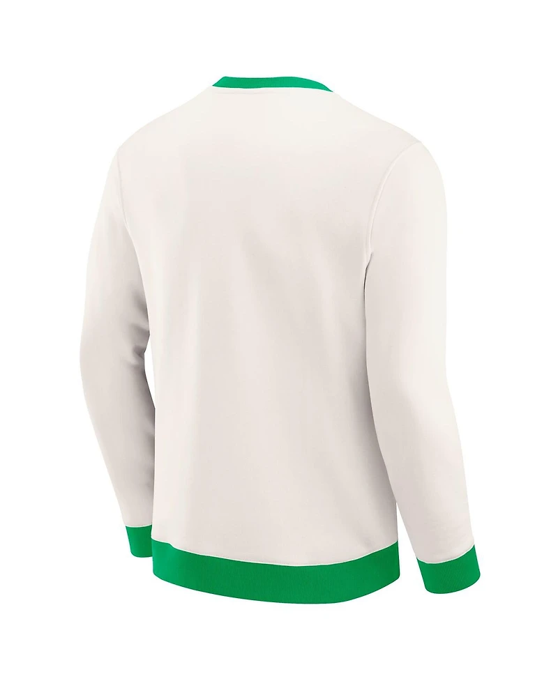 Darius Rucker Collection by Fanatics Men's Cream Dallas Stars Color Block Pullover Sweatshirt