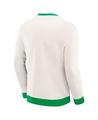 Darius Rucker Collection by Fanatics Men's Cream Dallas Stars Color Block Pullover Sweatshirt