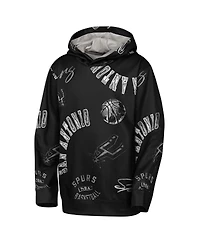 Outerstuff Big Boys and Girls Black San Antonio Spurs Moving Violation Hoodie