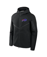 Nike Men's Black Buffalo Bills Tech Fleece Full-Zip Windrunner Hoodie