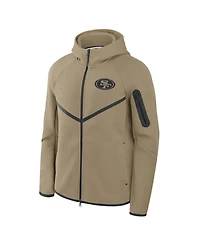 Nike Men's Olive San Francisco 49ers Tech Fleece Full-Zip Windrunner Hoodie