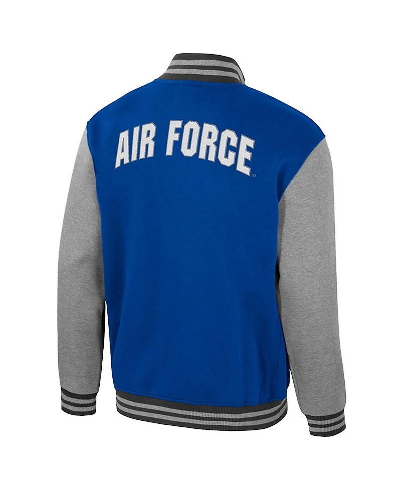 Colosseum Men's Royal Air Force Falcons Ambi-Turner Full-Zip Varsity Jacket