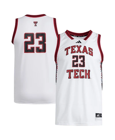 Adidas Men's 23 White Texas Tech Red Raiders Replica Swingman Jersey
