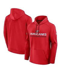 Fanatics Men's Red Carolina Hurricanes Authentic Pro Rink Hoodie