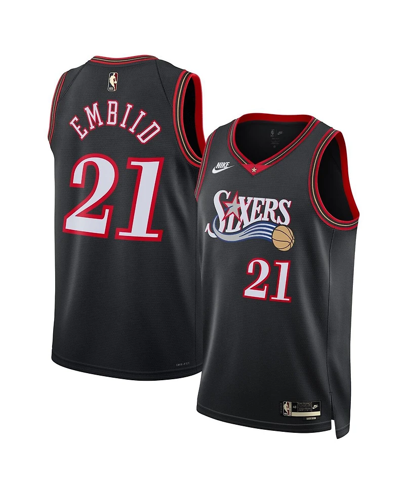 Nike Men's and Women's Joel Embiid Black Philadelphia 76ers Swingman Jersey