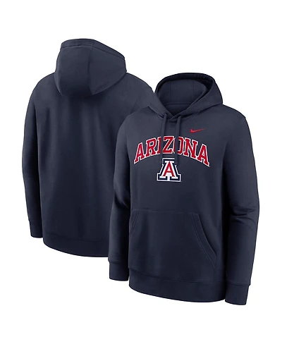 Nike Men's Navy Arizona Wildcats Club Fleece Arch Pullover Hoodie