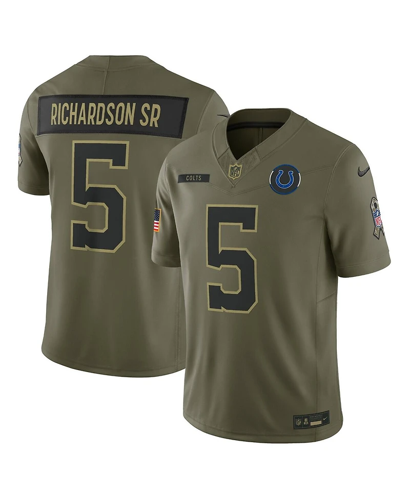 Nike Men's Anthony Richardson Sr. Olive Indianapolis Colts 2025 Salute to Service Limited Jersey