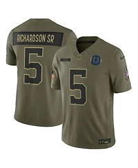 Nike Men's Anthony Richardson Sr. Olive Indianapolis Colts 2025 Salute to Service Limited Jersey
