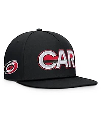 Fanatics Men's Black Carolina Hurricanes Authentic Pro Rink Team Code Snapback Hat
