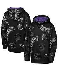 Outerstuff Big Boys and Girls Black Sacramento Kings Moving Violation Hoodie