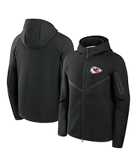 Nike Men's Black Kansas City Chiefs Tech Fleece Full-Zip Windrunner Hoodie