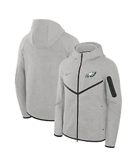 Nike Men's Heather Gray Philadelphia Eagles Tech Fleece Full-Zip Windrunner Hoodie