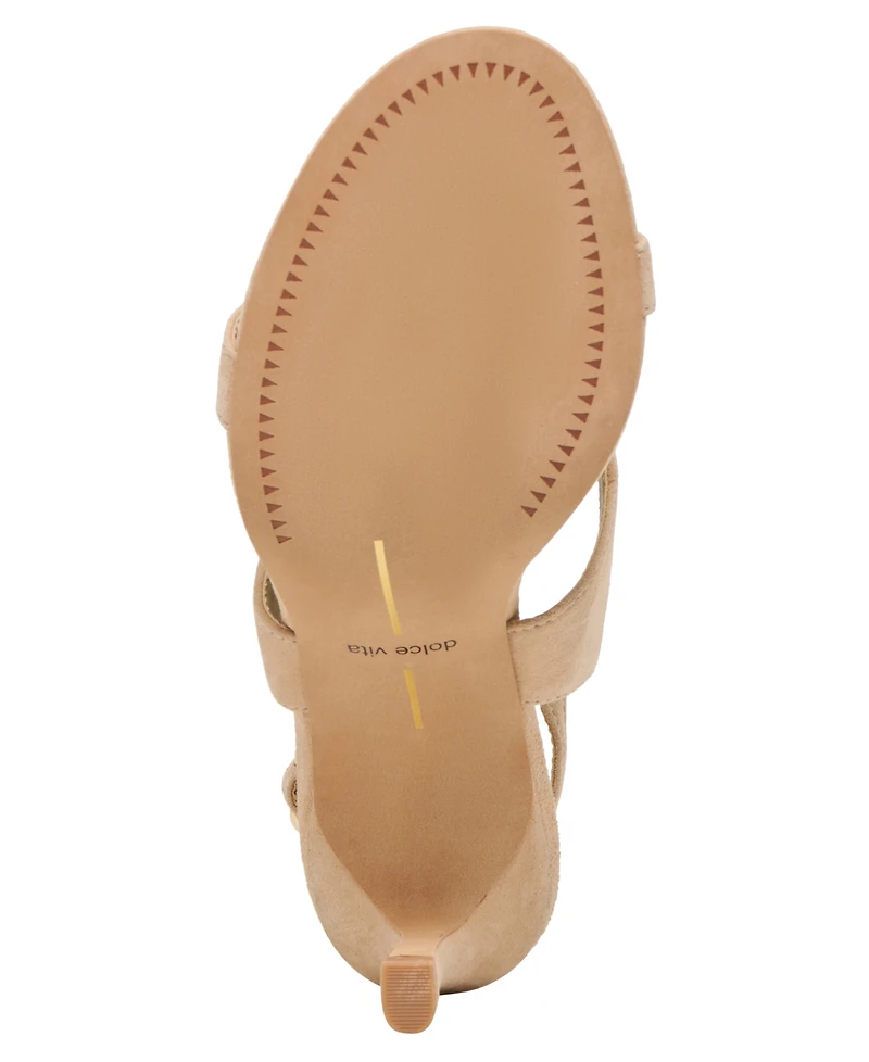 Dolce Vita Women's Izela Strappy Slingback High Heel Dress Sandals