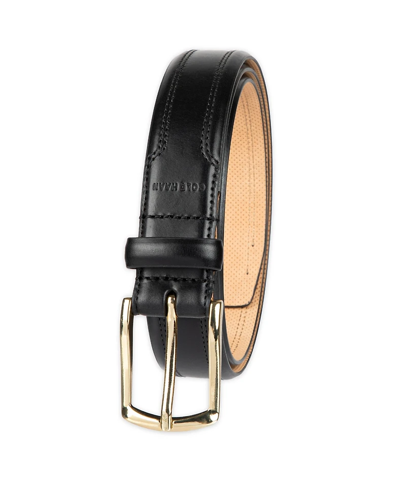 Cole Haan Men's Double Stitched Leather Dress Belt
